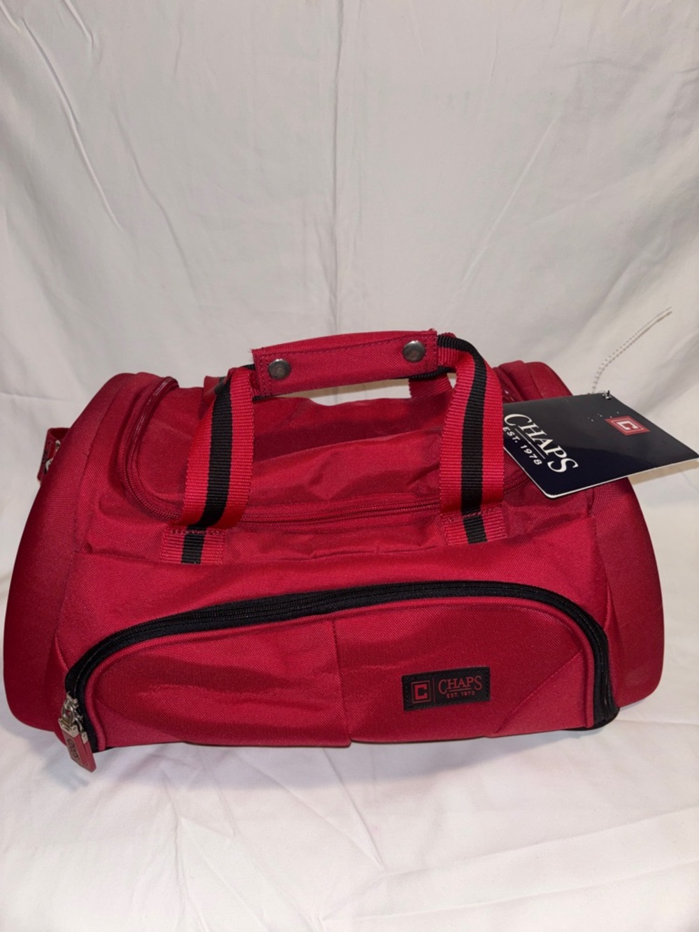 Chaps Red Weekend Convertible Duffel